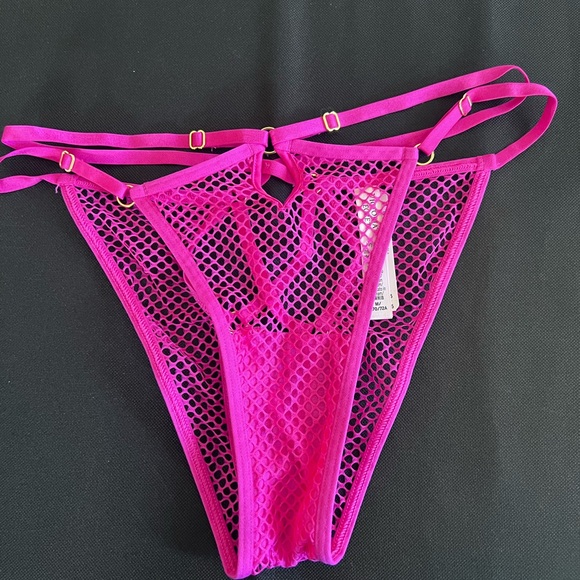 CLEARANCE $9̶9̶ Victoria’s Secret Fishnet open cup bra & open back panty set - Picture 5 of 5